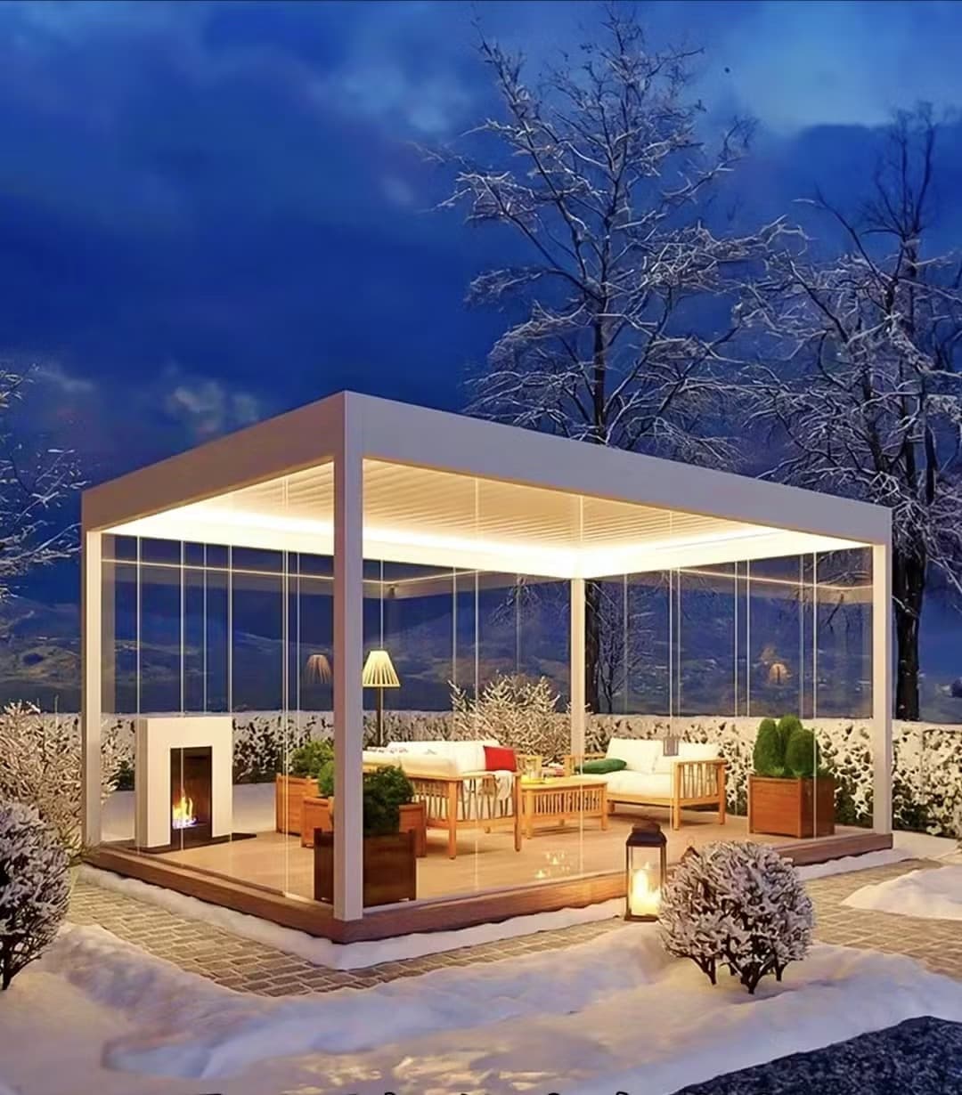 Outdoor dining area